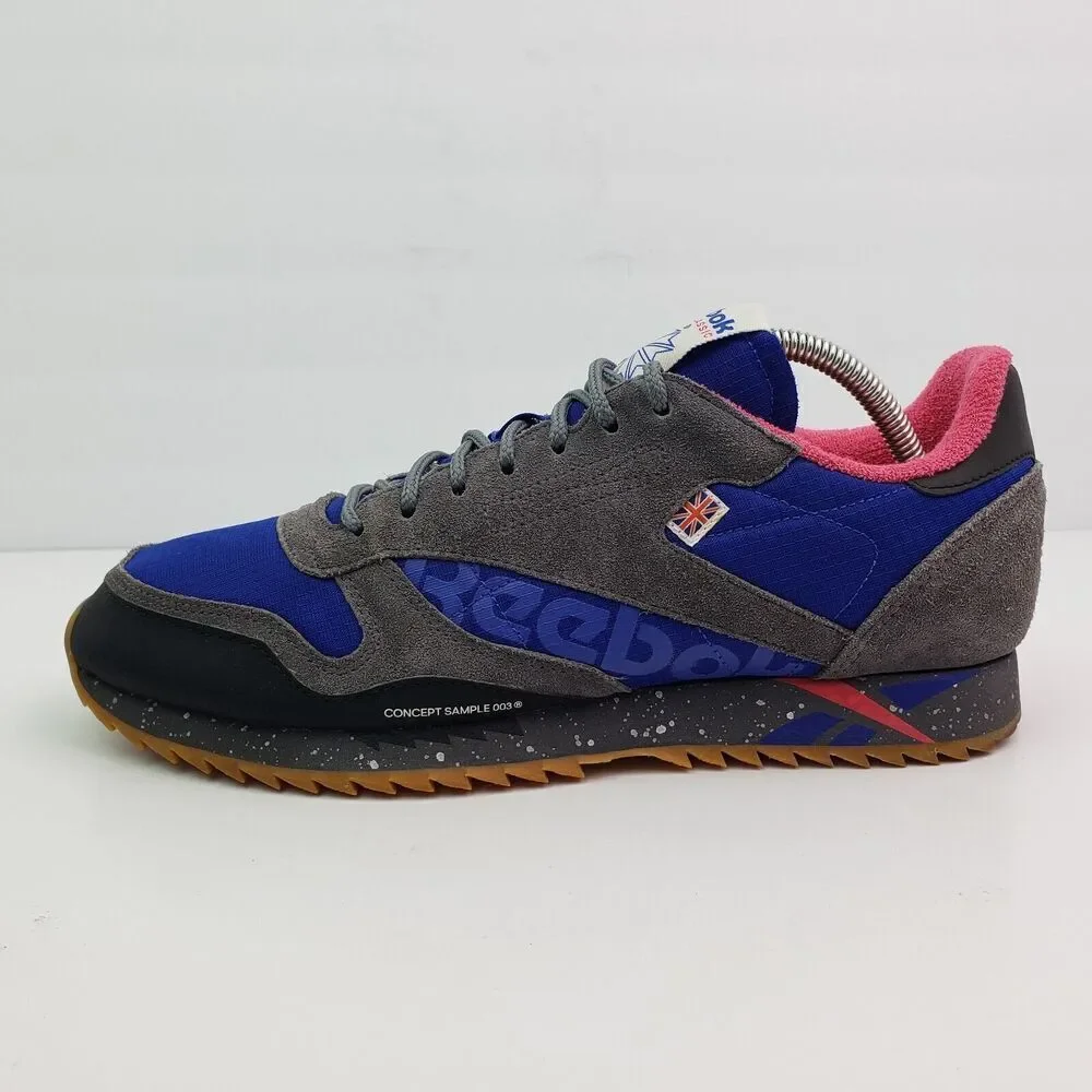 Reebok Classic Concept Sample Ripple Mens Size 10.5 Gray Blue Suede Sneaker Shoe